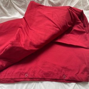 Red Duvet Cover , Full/Queen Size Bed